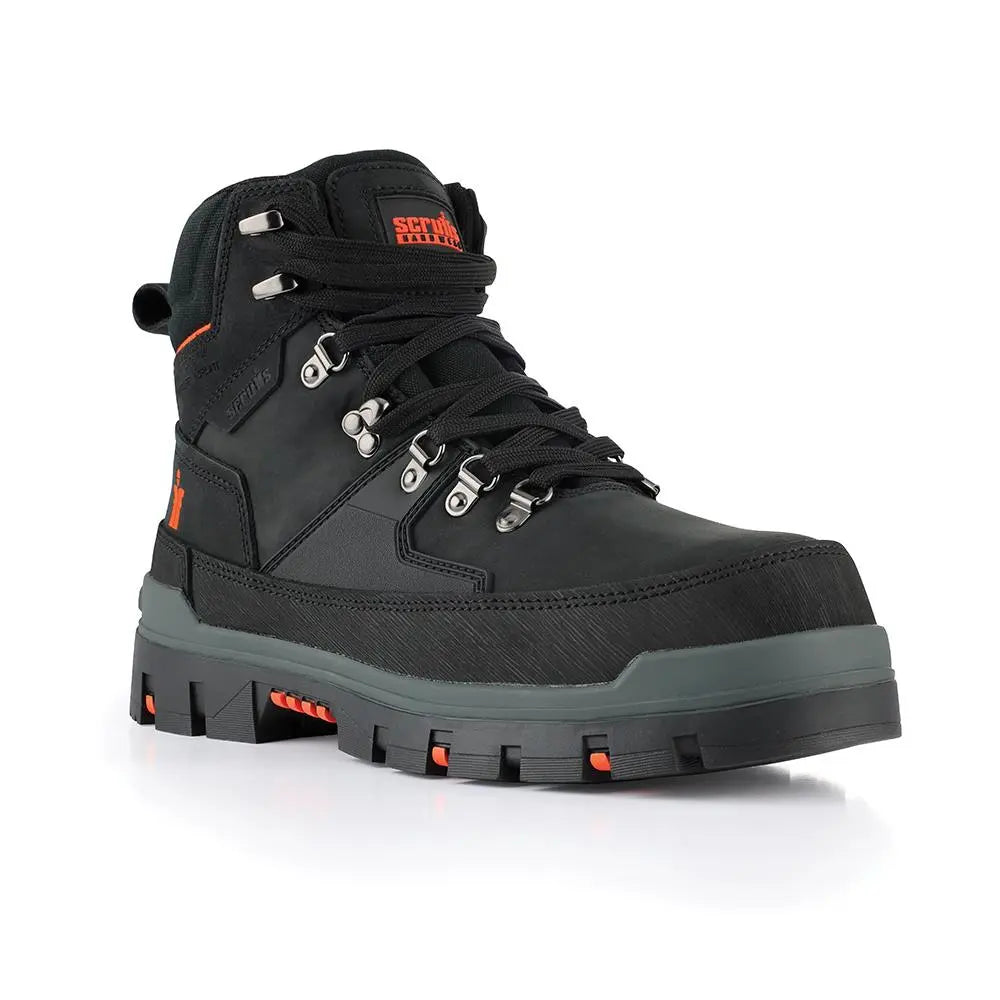 Scruffs Rugged Safety Boot Workwear Black - Choose Size  White Rose Tools