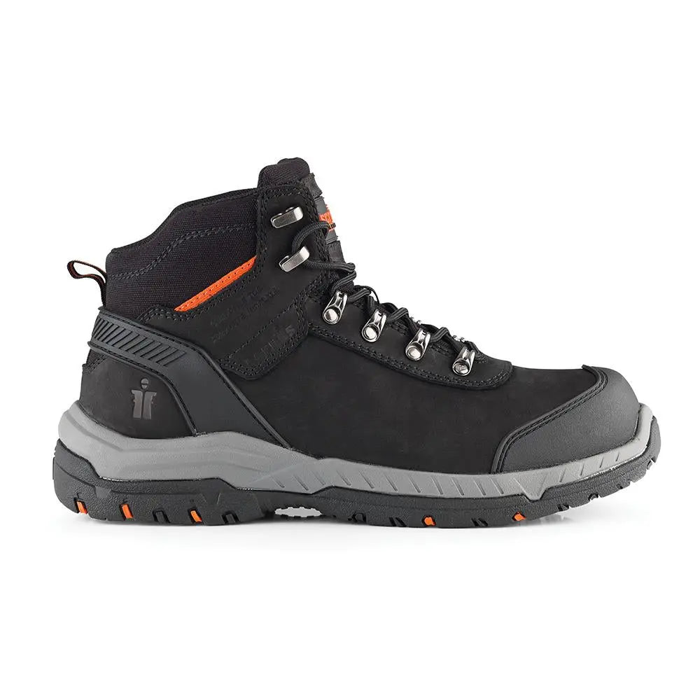 Scruffs Sabatan Safety Boots Black - Choose Size  White Rose Tools