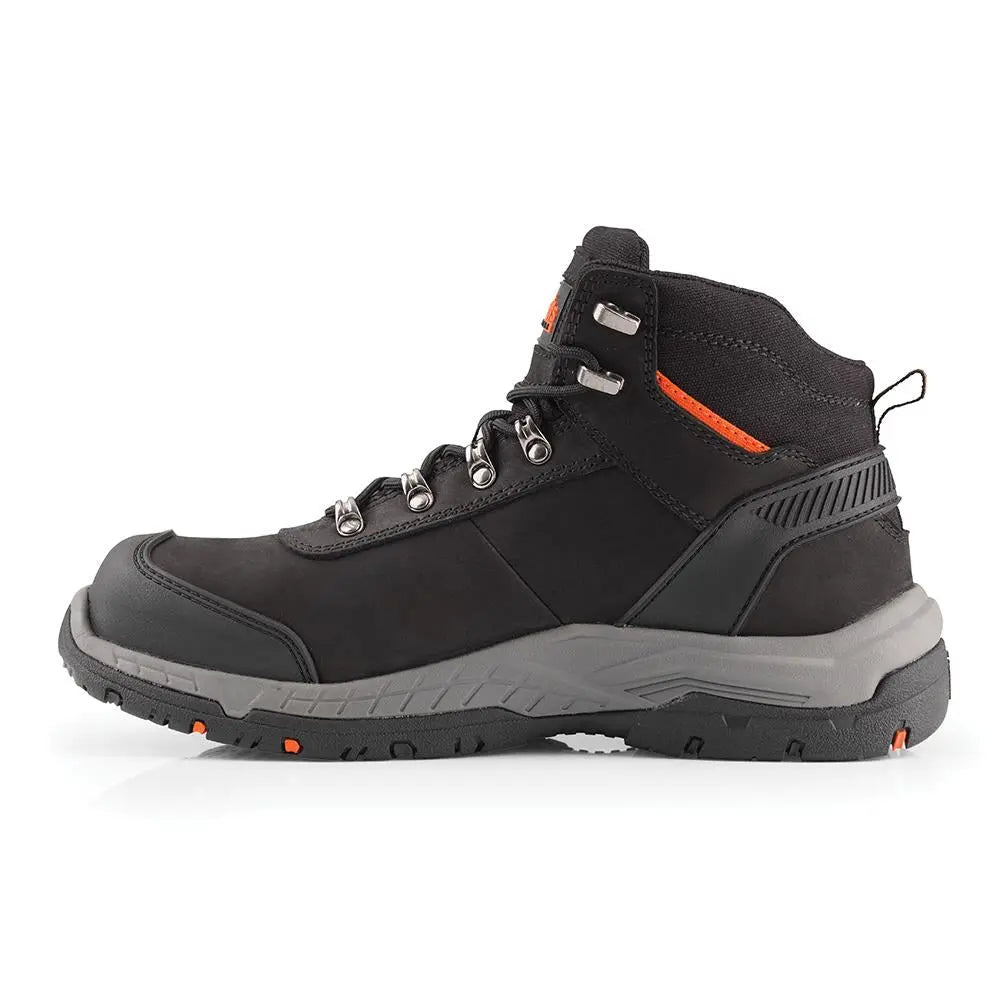 Scruffs Sabatan Safety Boots Black - Choose Size  White Rose Tools