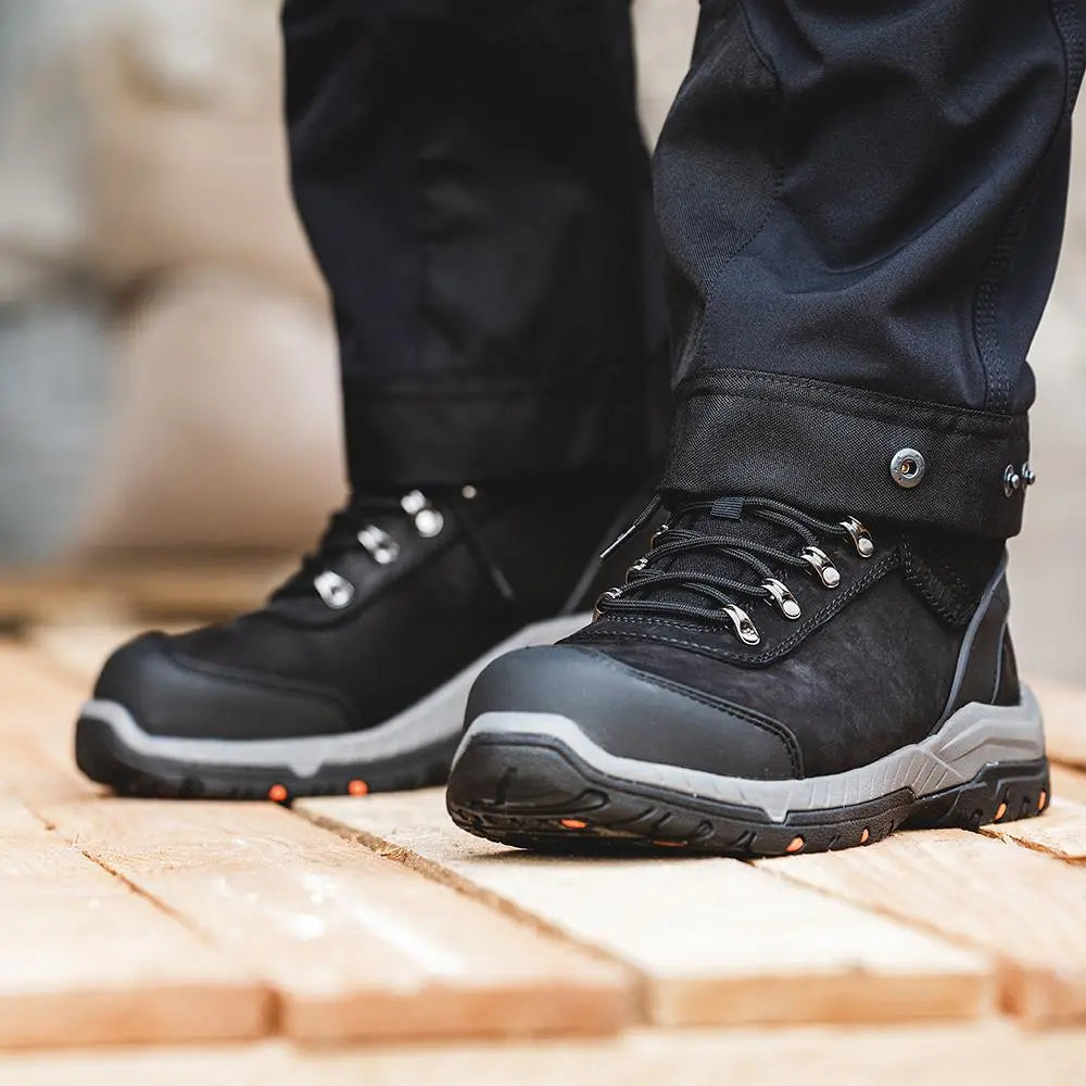 Scruffs Sabatan Safety Boots Black - Choose Size  White Rose Tools