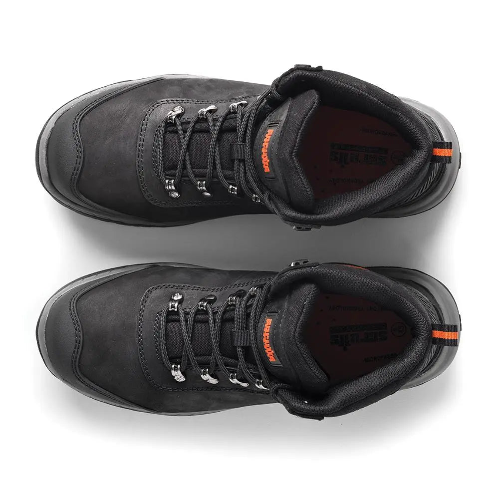 Scruffs Sabatan Safety Boots Black - Choose Size  White Rose Tools