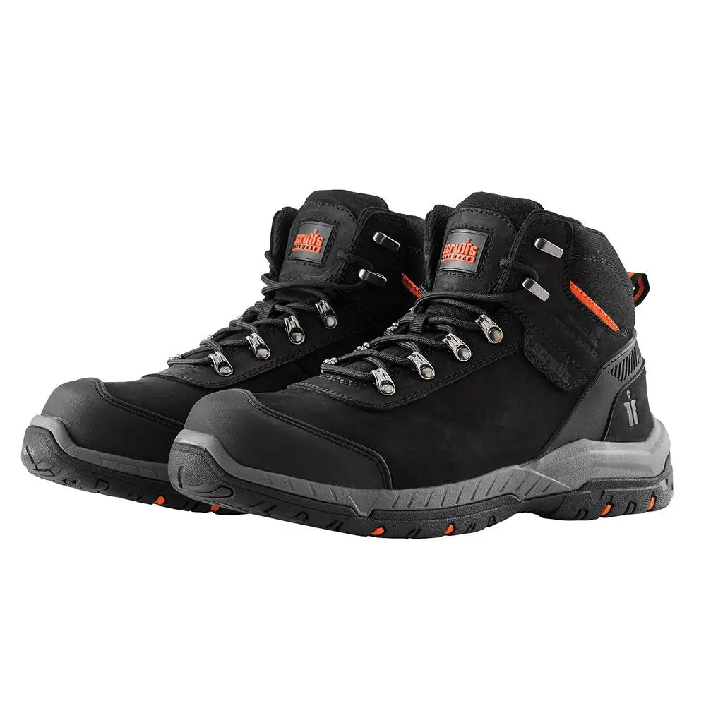 Scruffs Sabatan Safety Boots Black - Choose Size  White Rose Tools