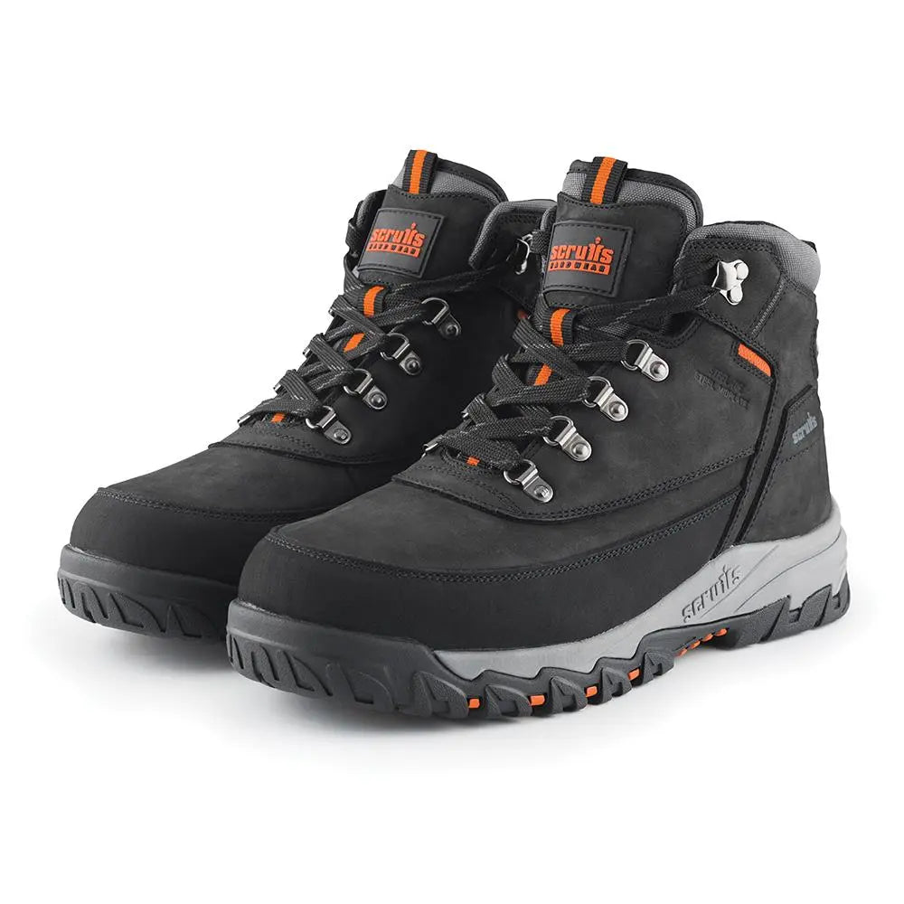 Scruffs Scarfell Safety Boots Black - Choose Size  White Rose Tools