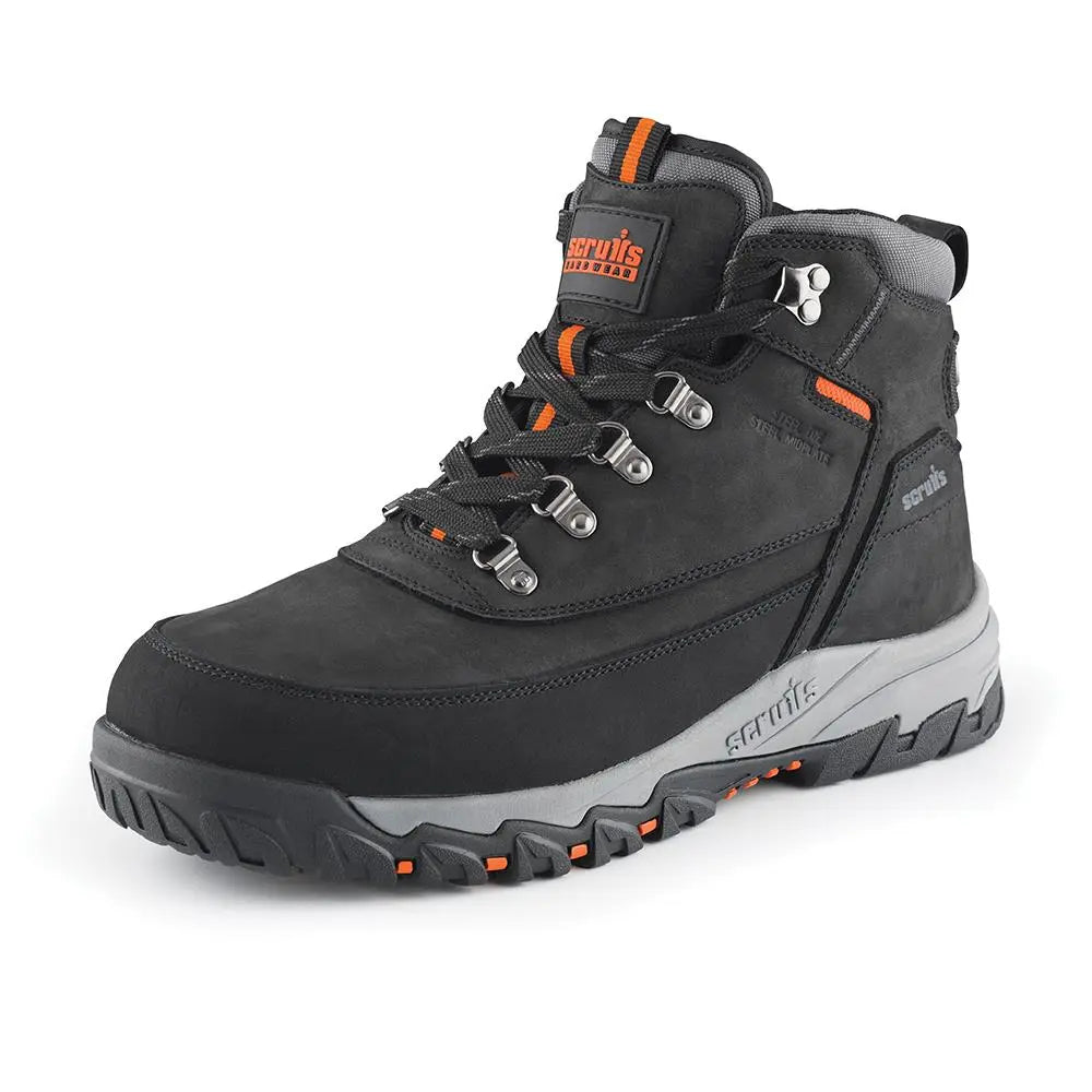 Scruffs Scarfell Safety Boots Black - Choose Size  White Rose Tools