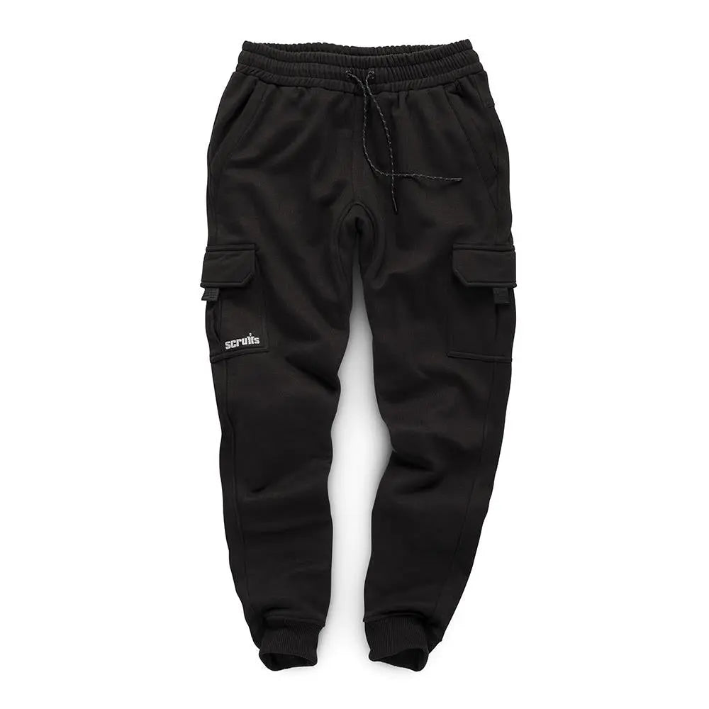 Scruffs Slim Fit Jogger Black with Cargo Pockets - Choose Size  White Rose Tools