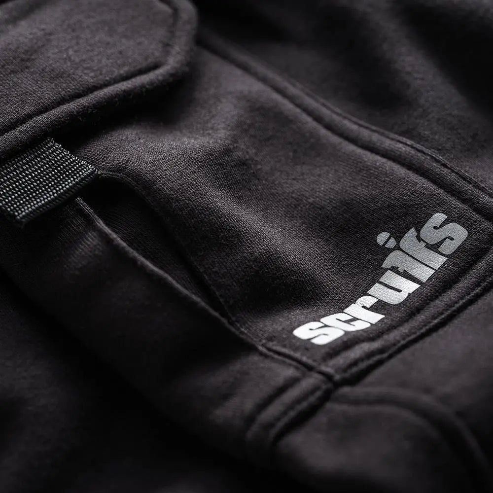 Scruffs Slim Fit Jogger Black with Cargo Pockets - Choose Size  White Rose Tools