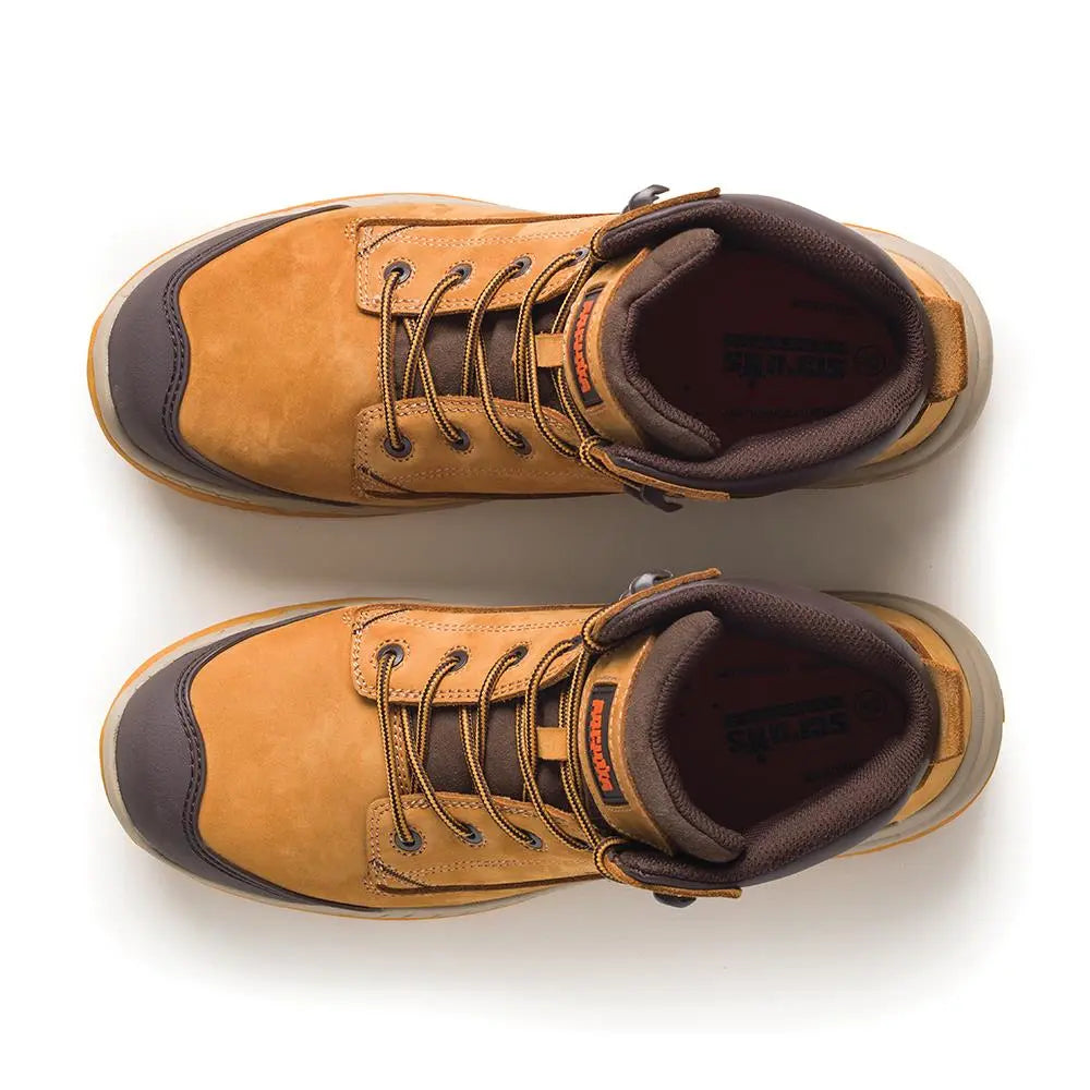 Scruffs Solleret Safety Boots Tan - Choose Size  White Rose Tools
