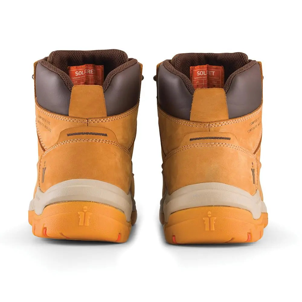 Scruffs Solleret Safety Boots Tan - Choose Size  White Rose Tools