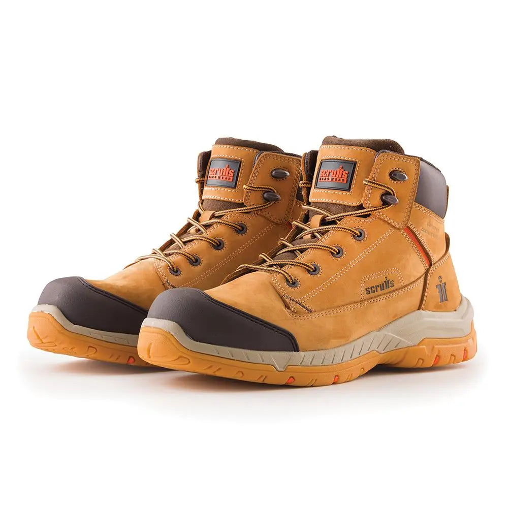 Scruffs Solleret Safety Boots Tan - Choose Size  White Rose Tools