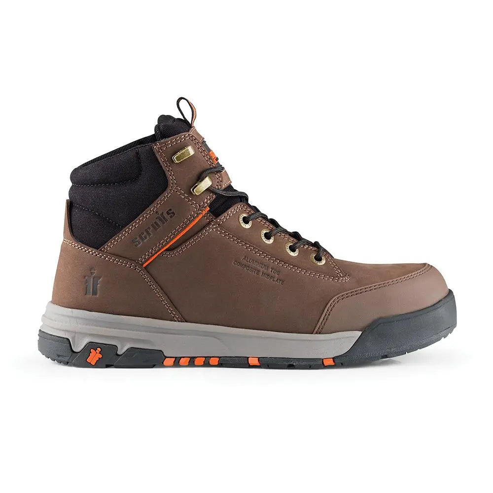 Scruffs Switchback 3 Safety Boots Brown - Choose Size - White Rose