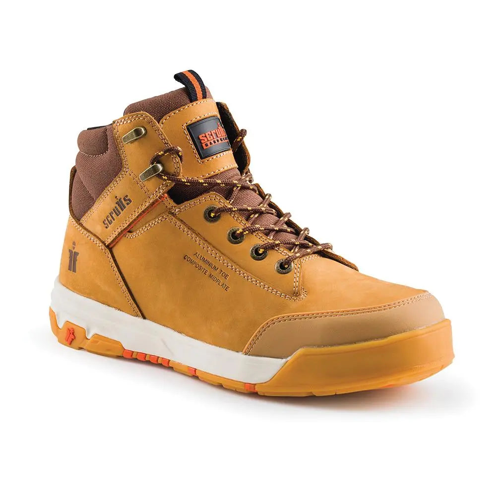 Scruffs Switchback 3 Safety Boots Tan - Choose Size  White Rose Tools