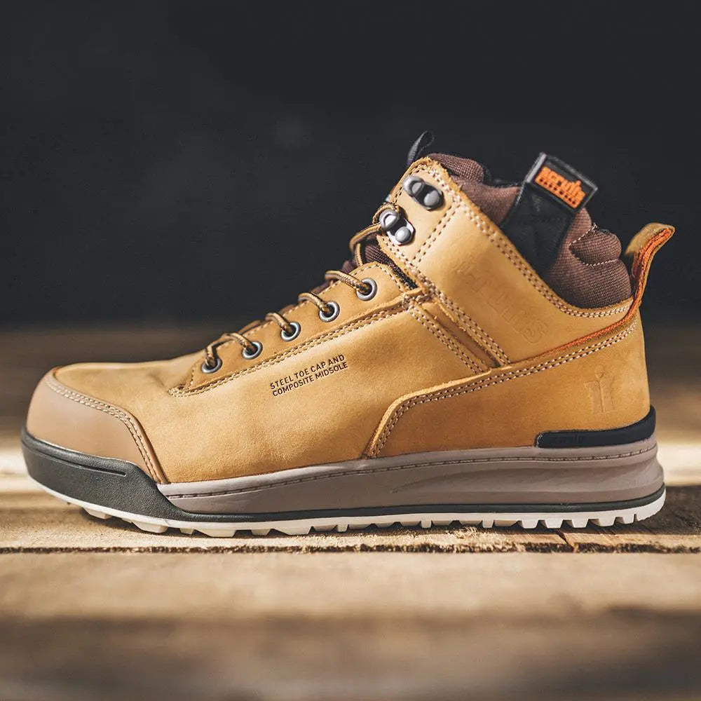 Scruffs Switchback Safety Boots Tan Size 11 / 46 T51450  White Rose Tools