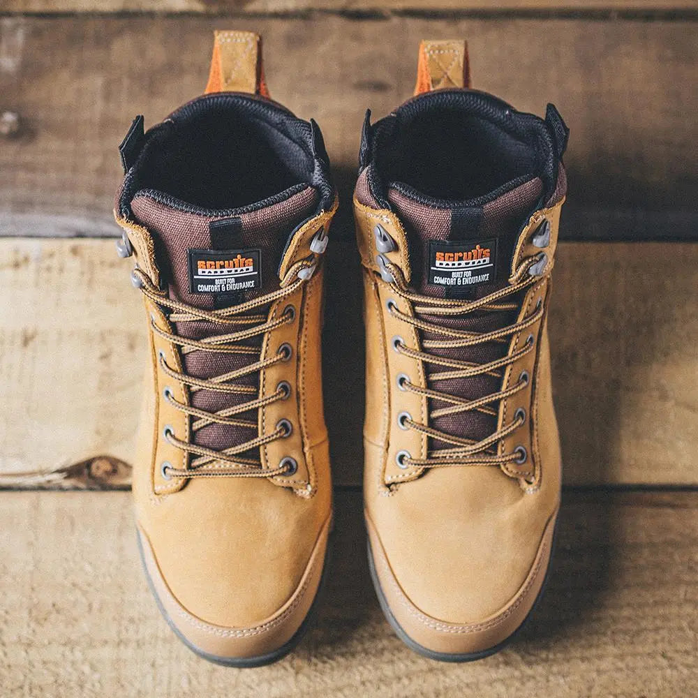 Scruffs Switchback Safety Boots Tan Size 11 / 46 T51450  White Rose Tools