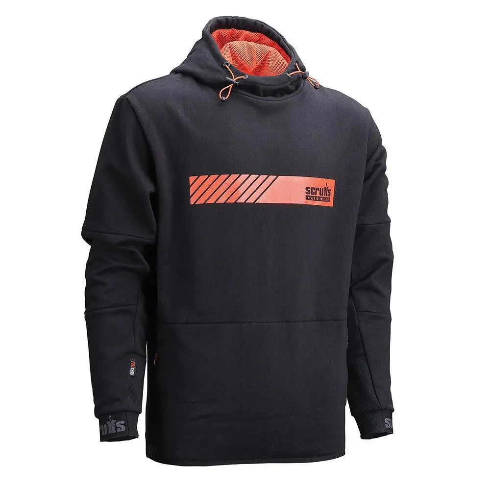 Scruffs Tech Hoodie Jacket Black - Choose Size  White Rose Tools