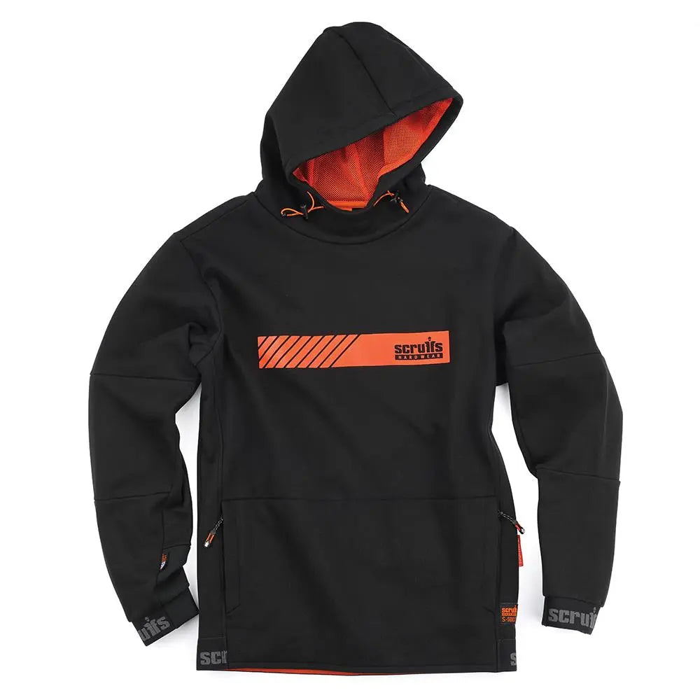 Scruffs Tech Hoodie Jacket Black - Choose Size  White Rose Tools