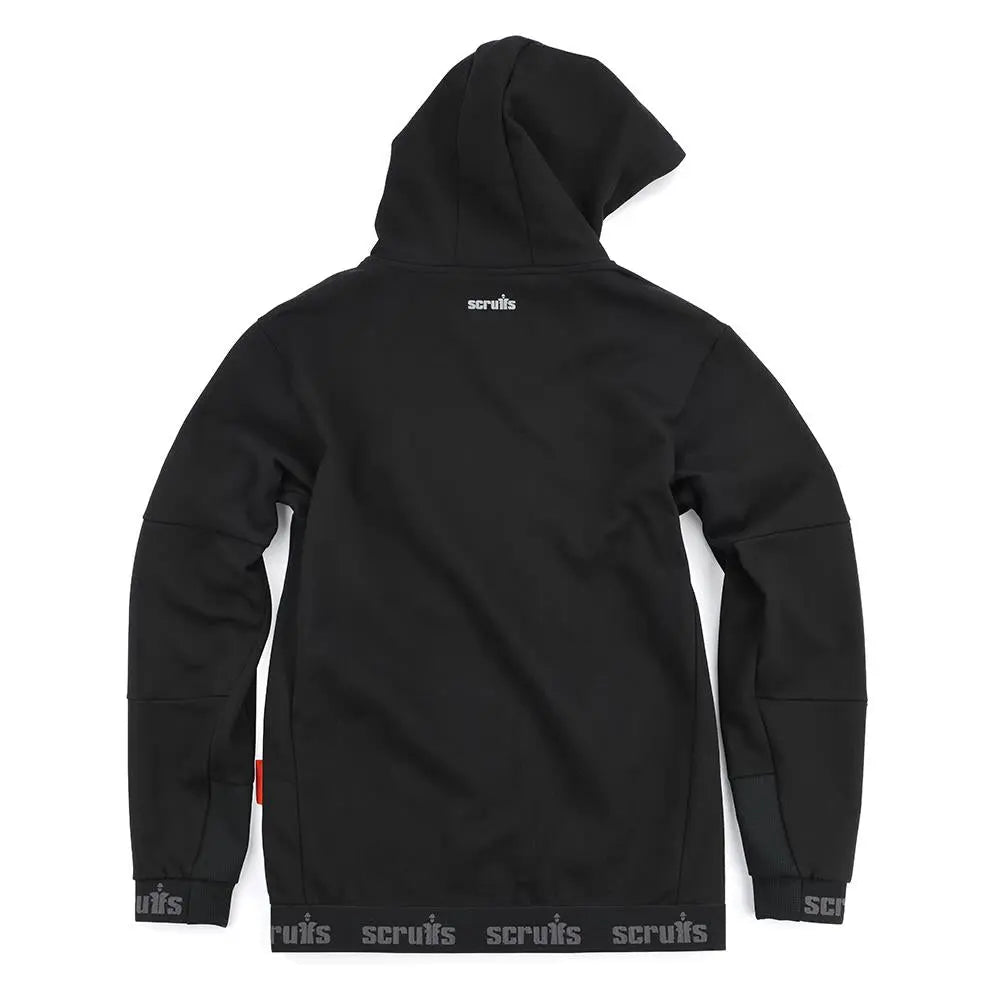 Scruffs Tech Hoodie Jacket Black - Choose Size  White Rose Tools