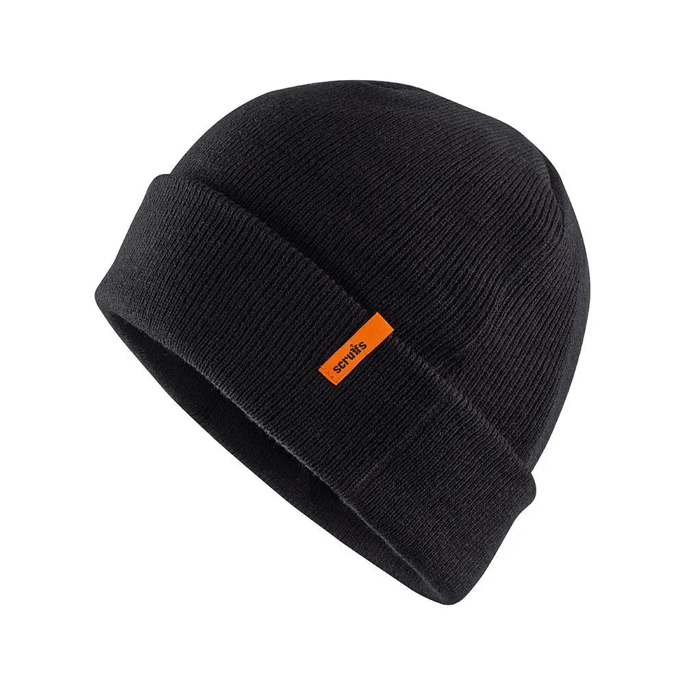 Scruffs Thinsulate Beanie Black One Size T51011  White Rose Tools
