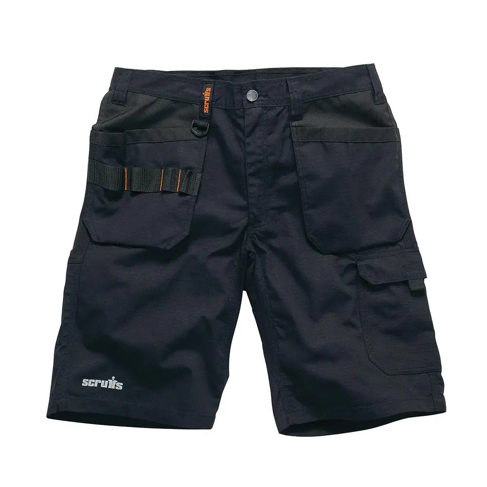 Scruffs Trade Flex Holster Shorts Black - Choose Size  White Rose Tools