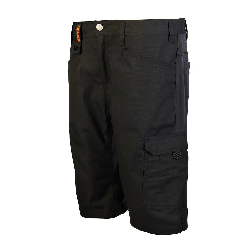 Scruffs Trade Flex Shorts Black - Choose Size  White Rose Tools