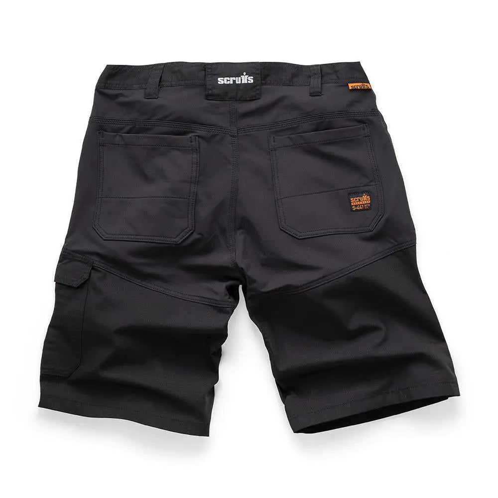 Scruffs Trade Flex Shorts Black - Choose Size  White Rose Tools