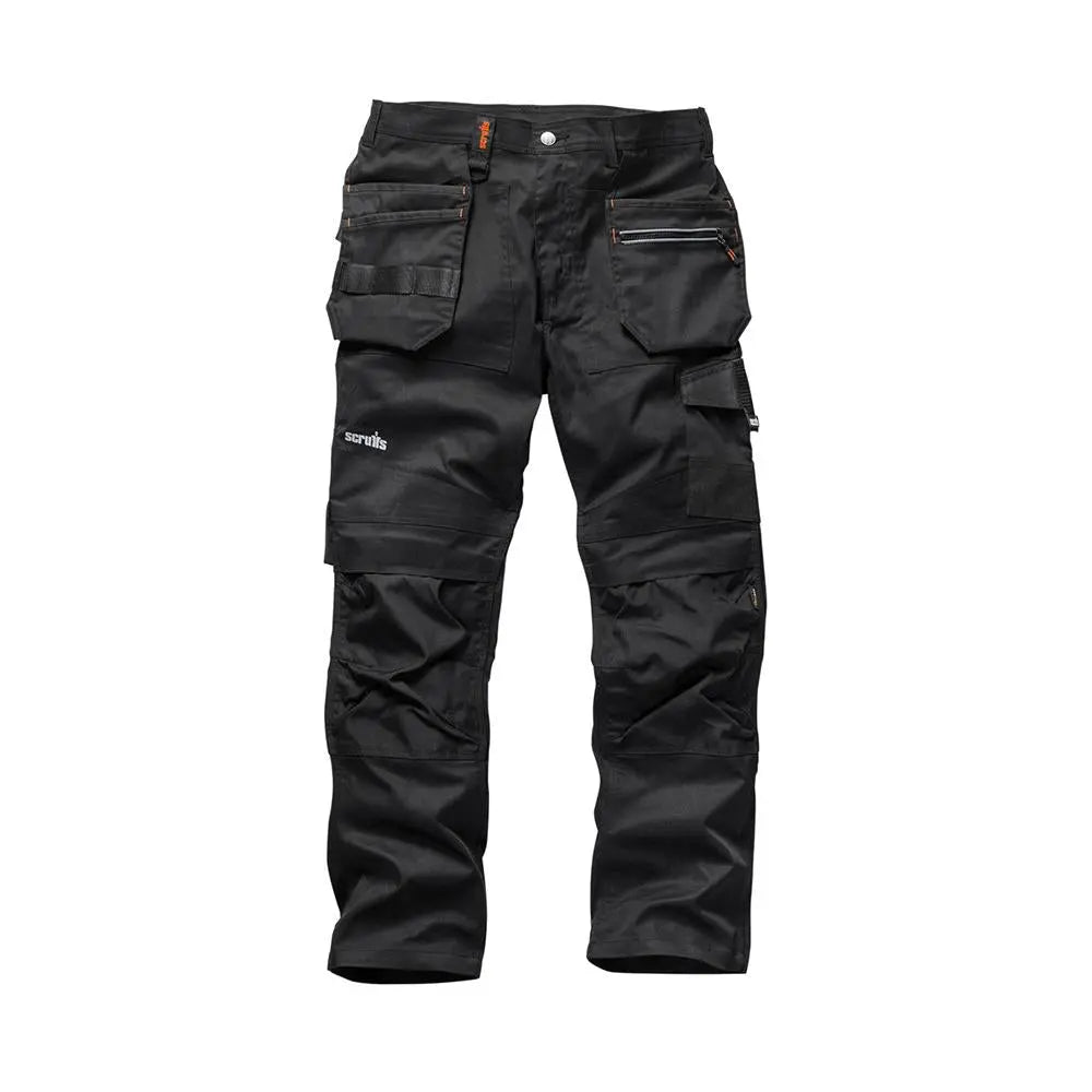 Scruffs Trade Flex Trousers Black - Choose Size  White Rose Tools