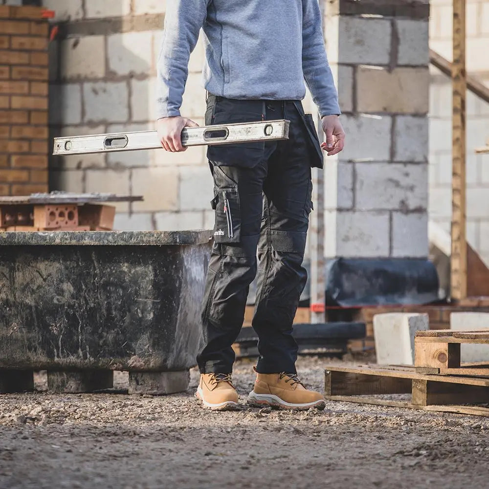Scruffs Trade Holster Trousers Black - Choose Size  White Rose Tools