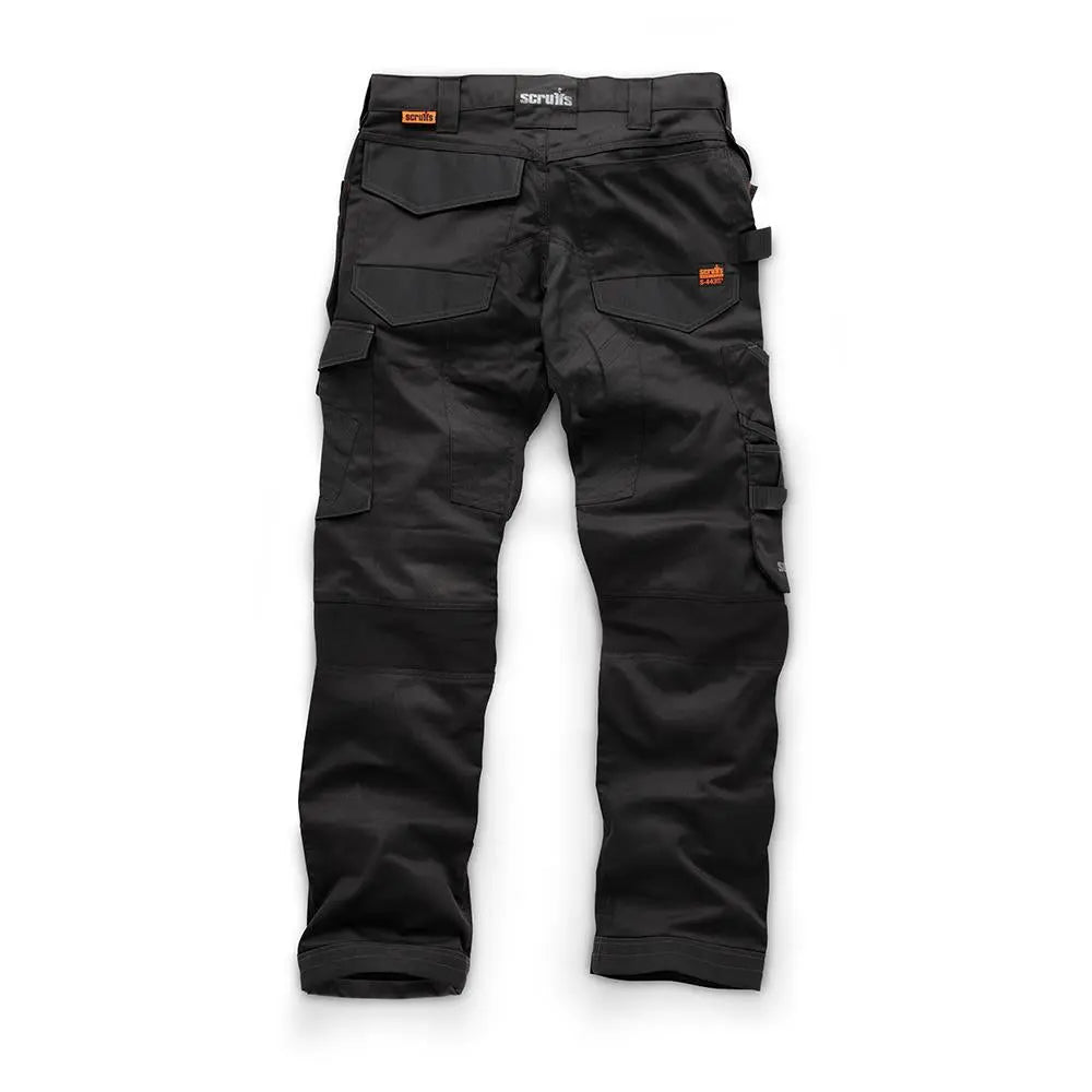 Scruffs Trade Holster Trousers Black - Choose Size  White Rose Tools