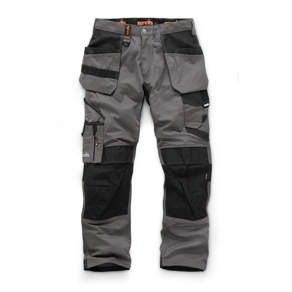 Scruffs Trade Holster Trousers Graphite - Choose Size  White Rose Tools