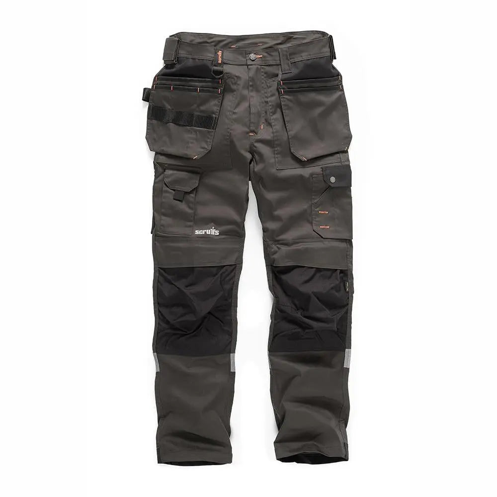 Scruffs Trade Stretch Trousers Graphite 36R T54736  White Rose Tools