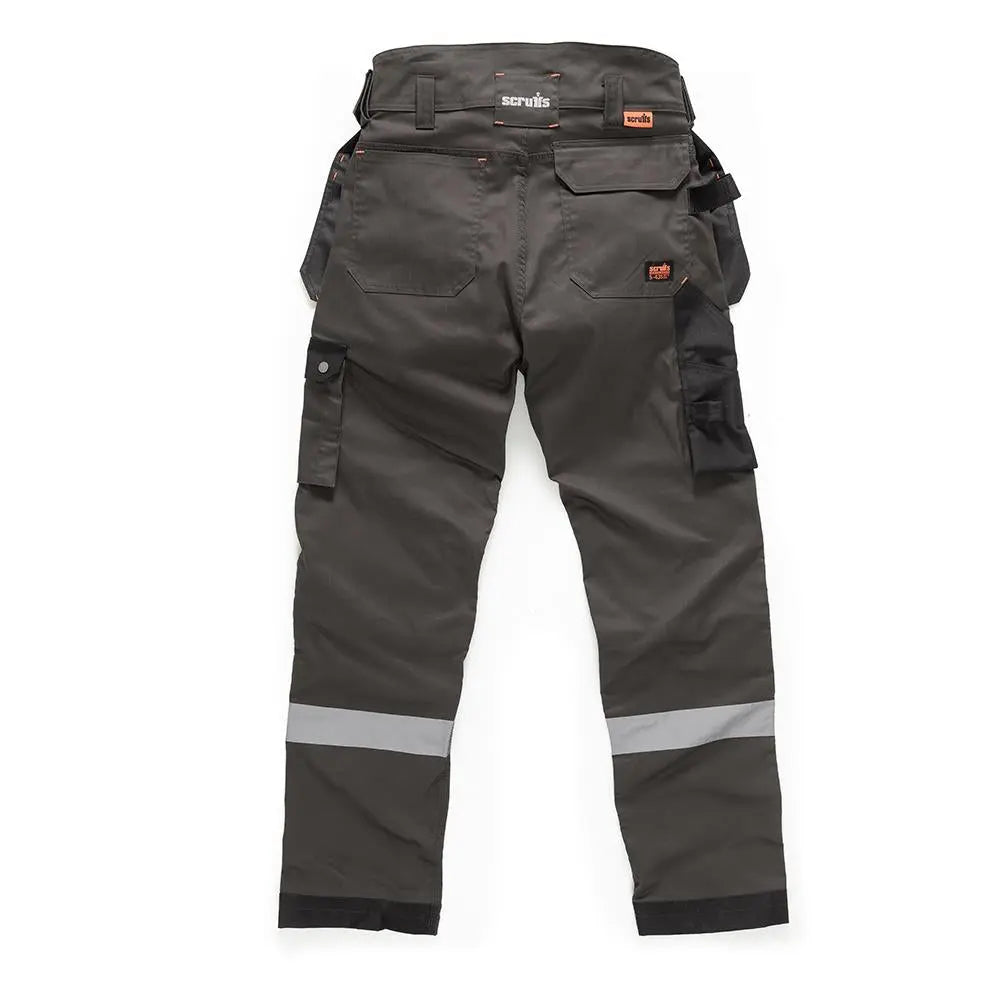 Scruffs Trade Stretch Trousers Graphite 36R T54736  White Rose Tools