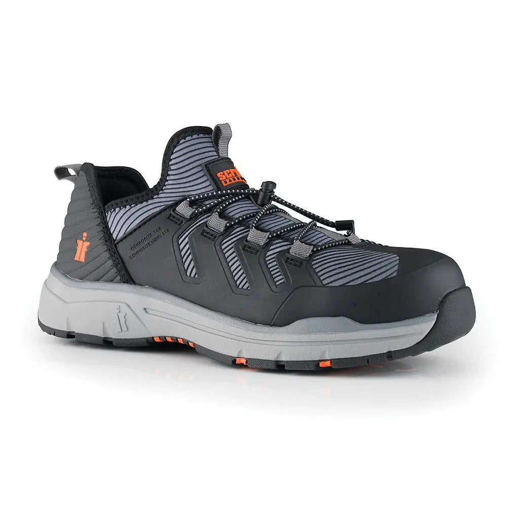 Scruffs Women's Argon Safety Trainers Black - Choose Size  White Rose Tools