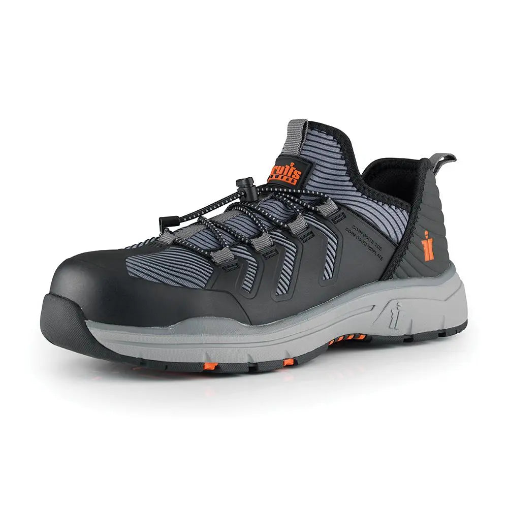 Scruffs Women's Argon Safety Trainers Black - Choose Size  White Rose Tools