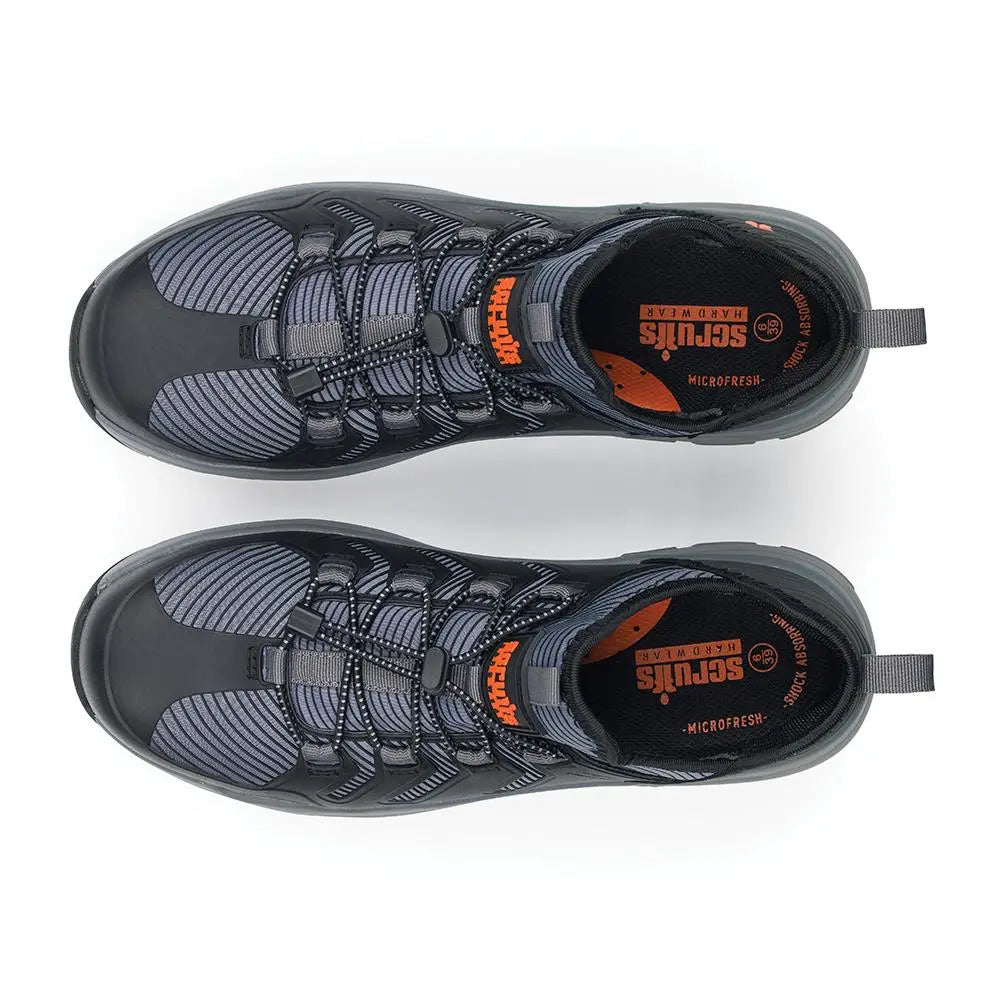 Scruffs Women's Argon Safety Trainers Black - Choose Size  White Rose Tools