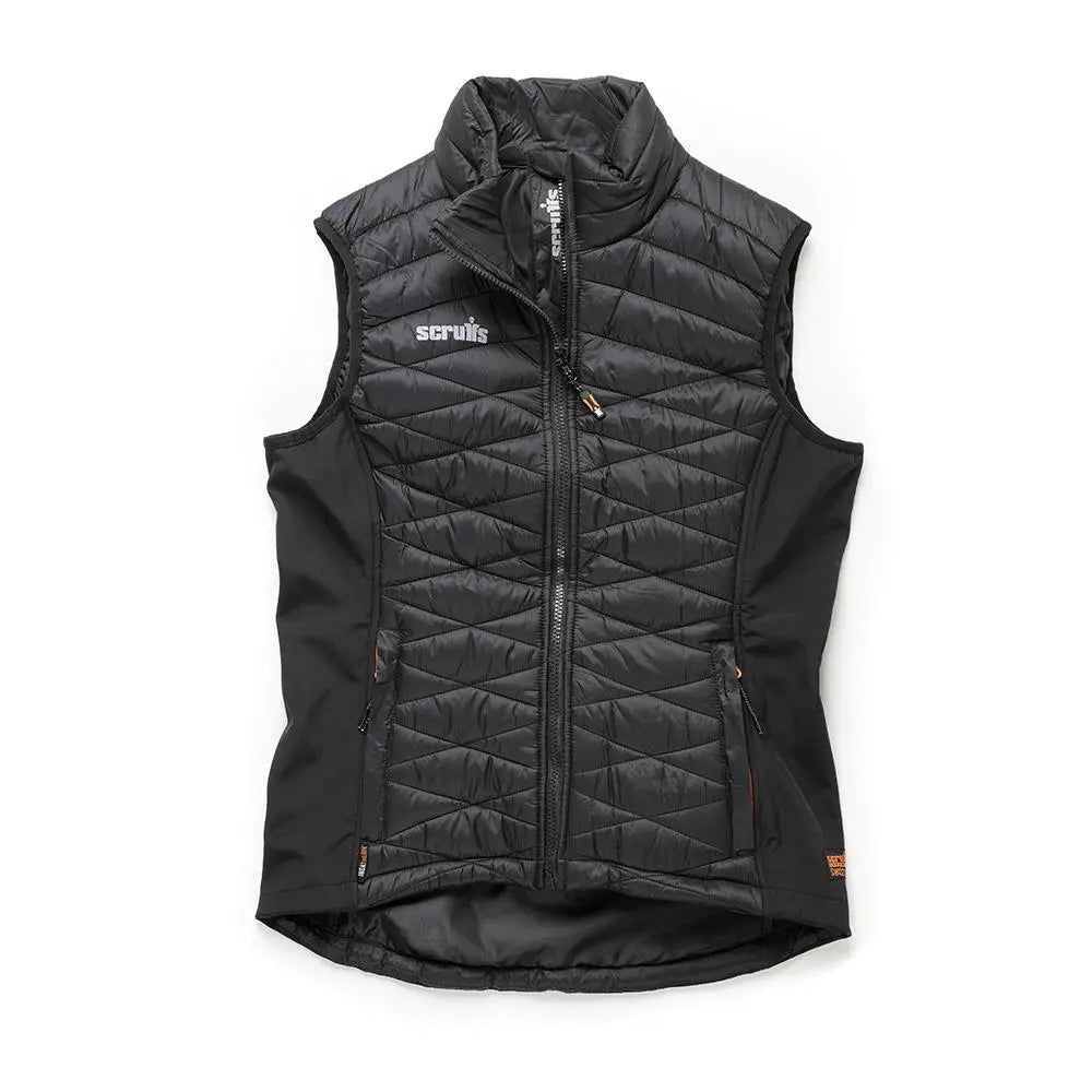 Scruffs Women's Trade Body Warmer Gilet Black - Choose Size  White Rose Tools