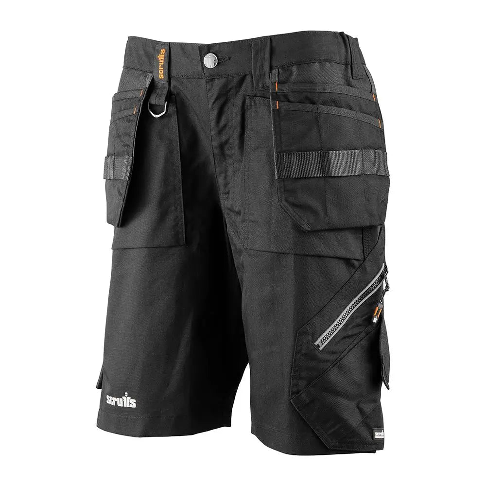 Scruffs Women's Trade Flex Holster Shorts Black - Choose Size  White Rose Tools