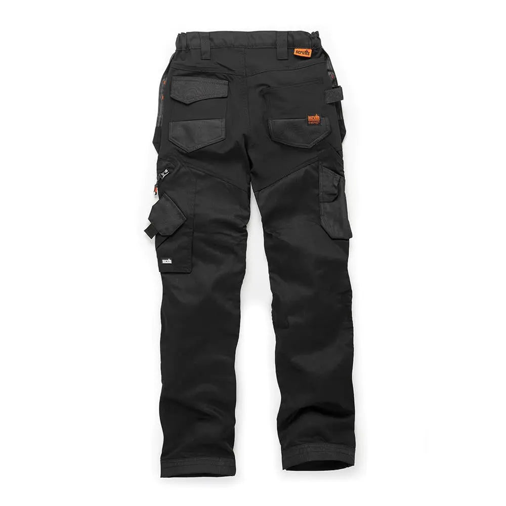 Scruffs Women's Trade Flex Holster Trousers Black - Choose Size  White Rose Tools