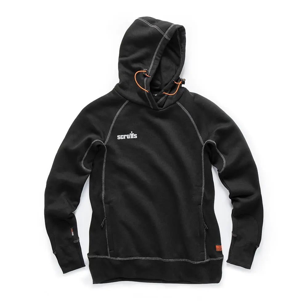 Scruffs Women's Trade Hoodie Black - Choose Size  White Rose Tools