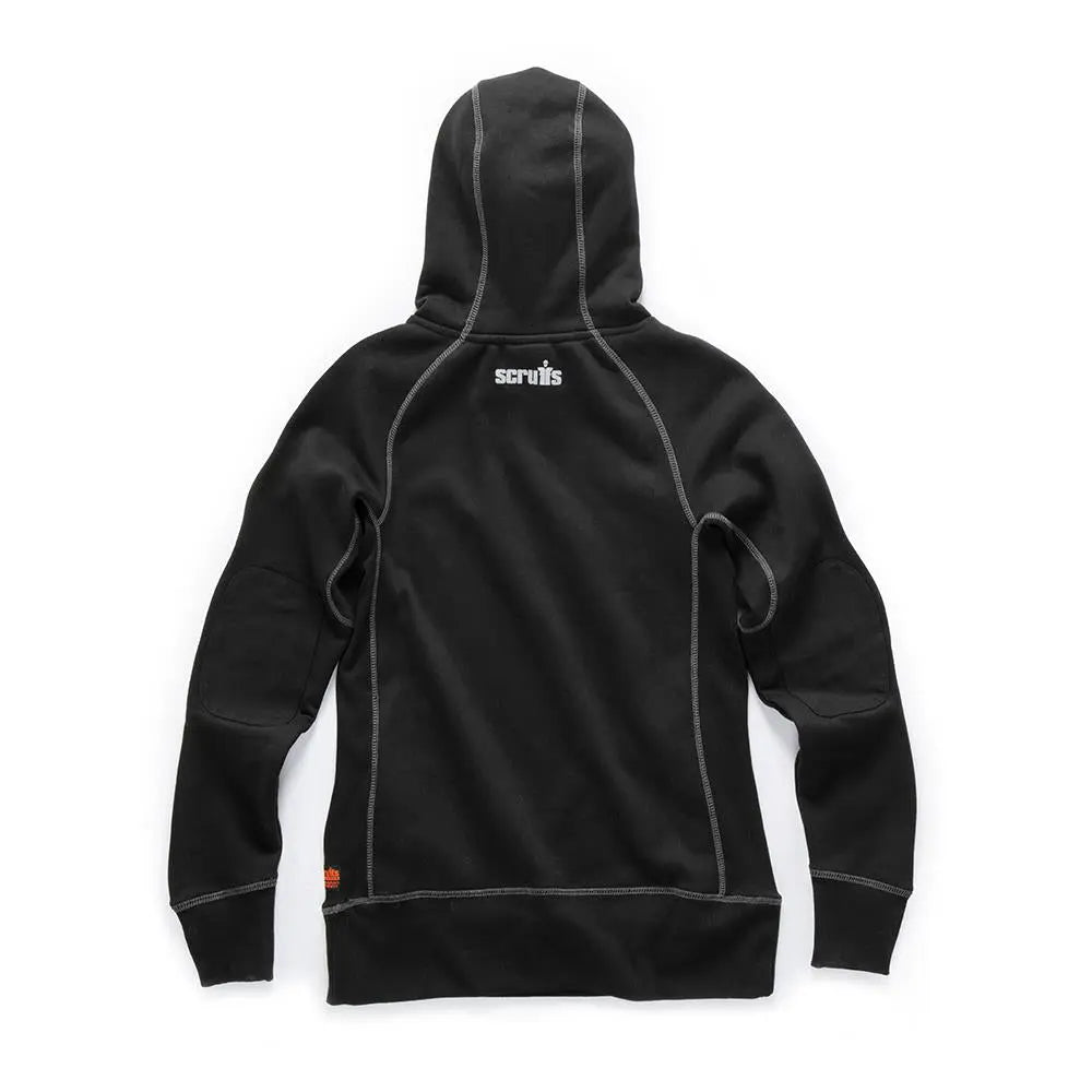 Scruffs Women's Trade Hoodie Black - Choose Size  White Rose Tools