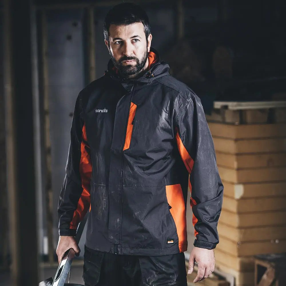Scruffs Worker Jacket Charcoal L T54040  White Rose Tools