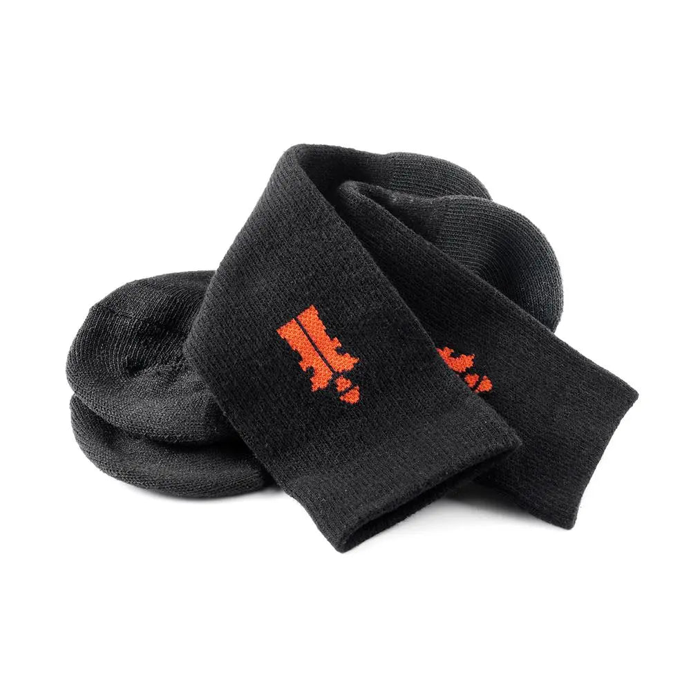Scruffs Worker Socks Black 3 Pack - Choose Size  White Rose Tools