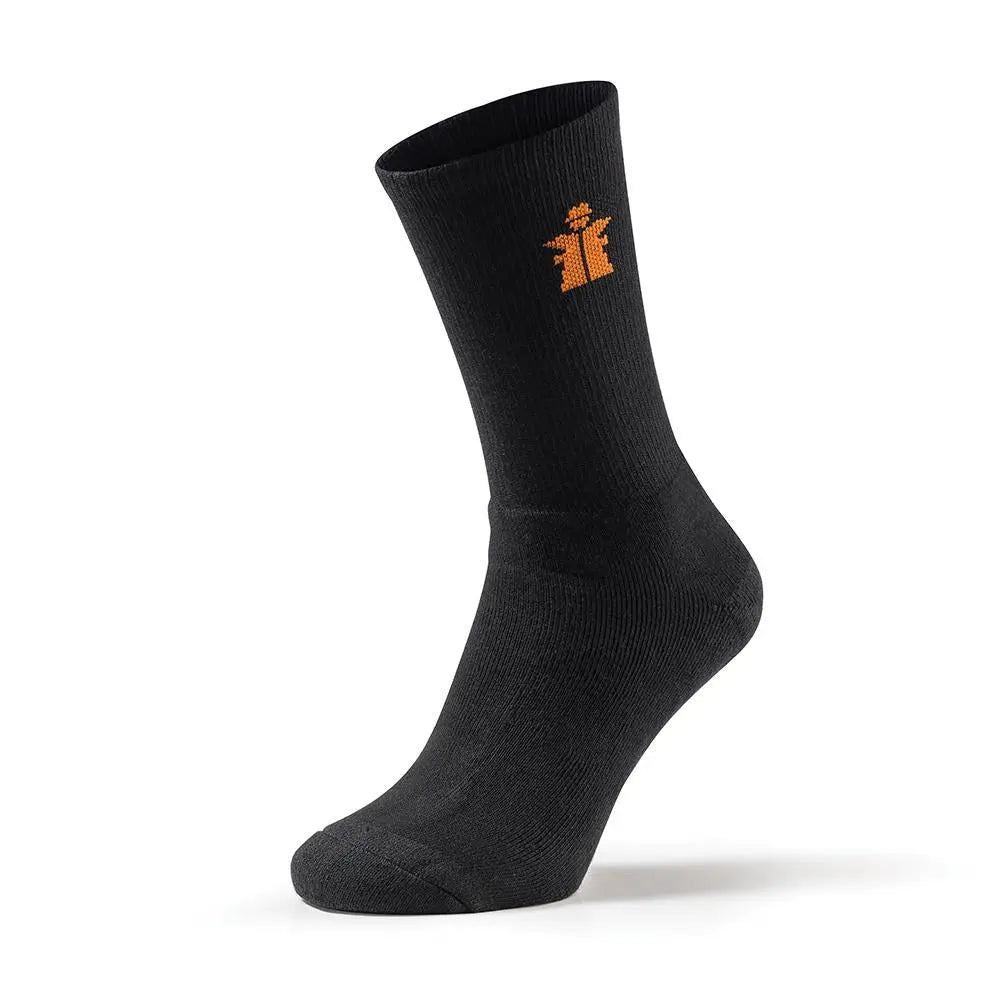 Scruffs Worker Socks Black 3 Pack - Choose Size  White Rose Tools