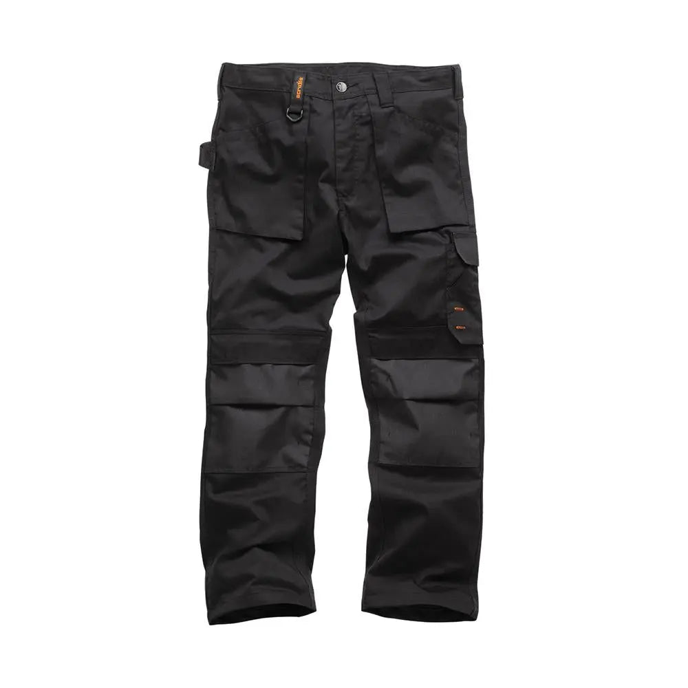 Scruffs Worker Trousers Black - Choose Size  White Rose Tools