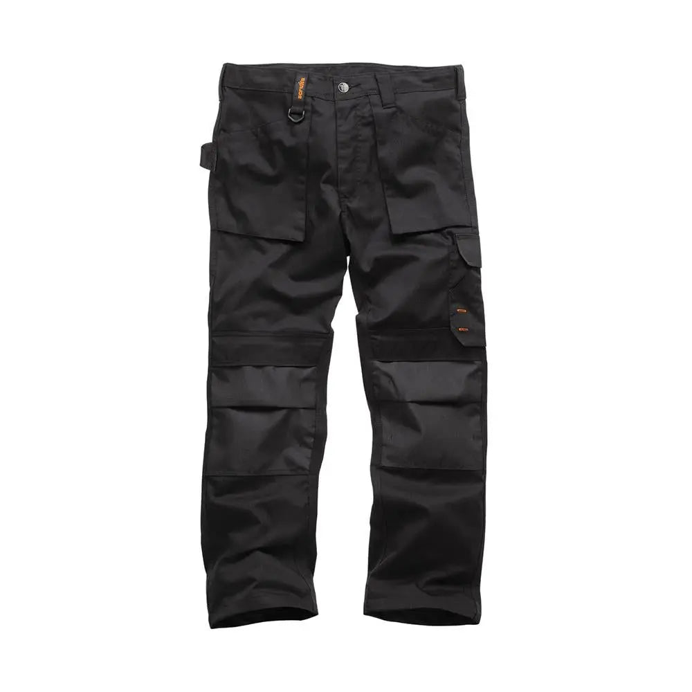 Scruffs Worker Trousers Black - Choose Size  White Rose Tools