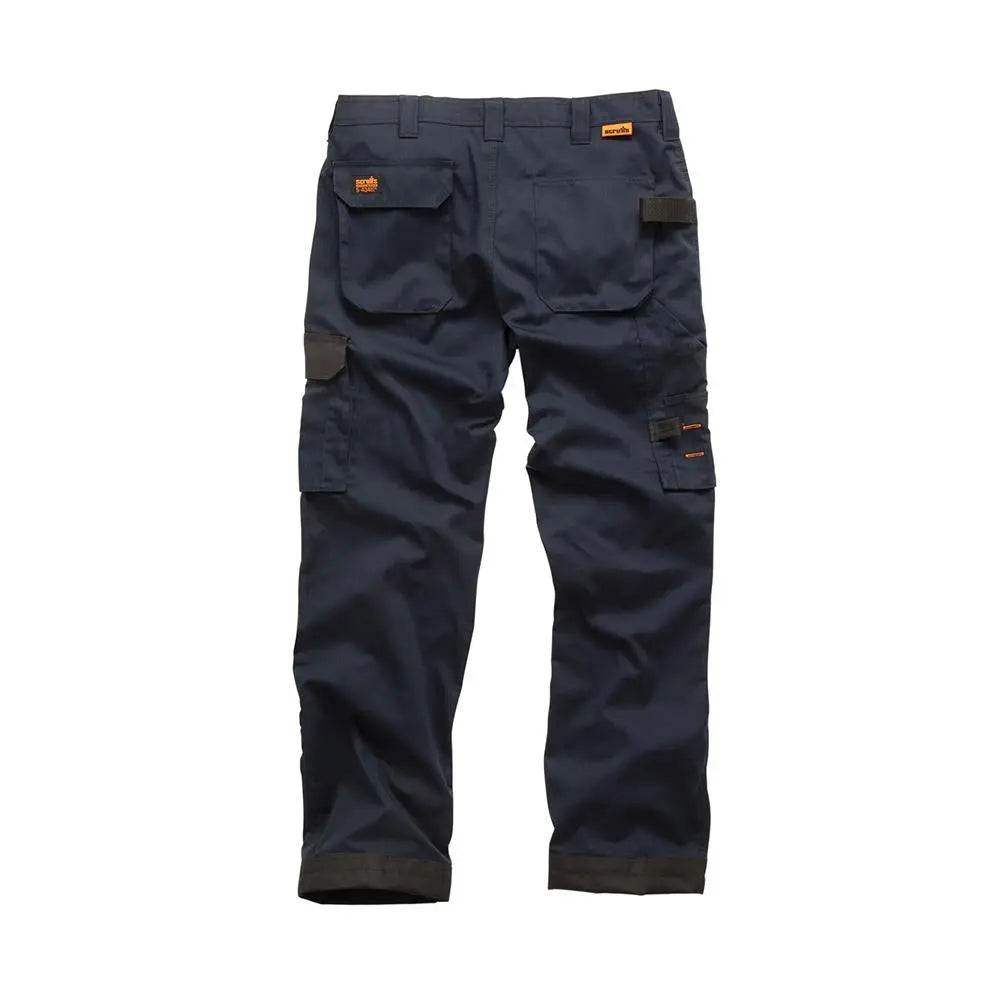 Scruffs Worker Trousers Navy - Choose Size  White Rose Tools