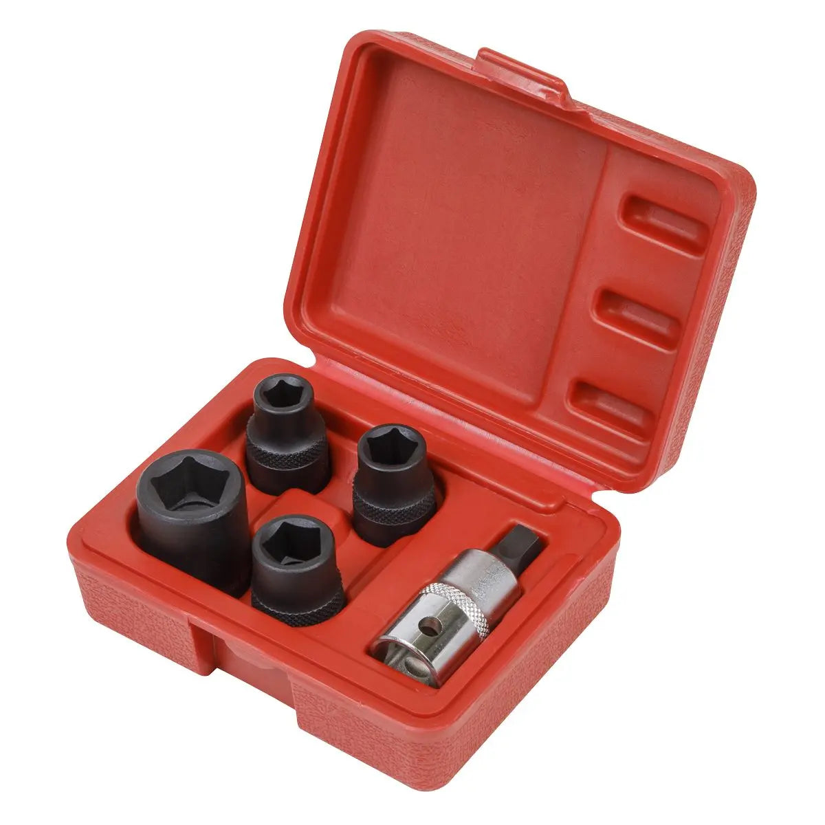Sealey 1/2" Drive 5 Piece Brake Calliper Socket Set Mechanic Chrome Vanadium Steel 