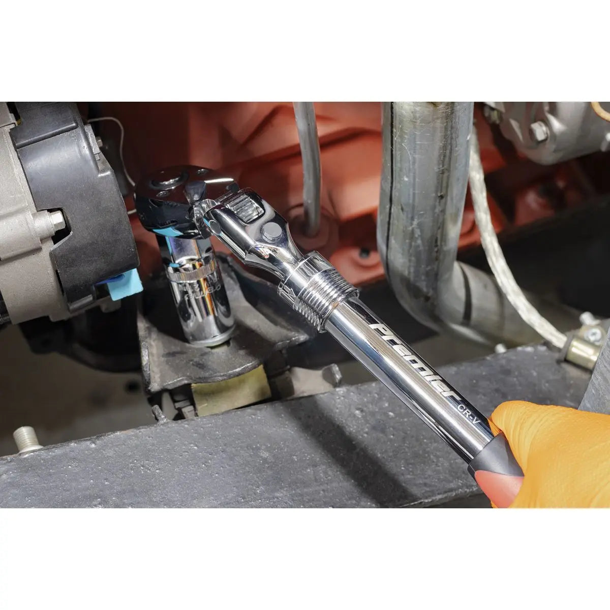 Sealey 1/2" Flexi-Head Extendable Ratchet Handle Socket Wrench 72 Tooth 