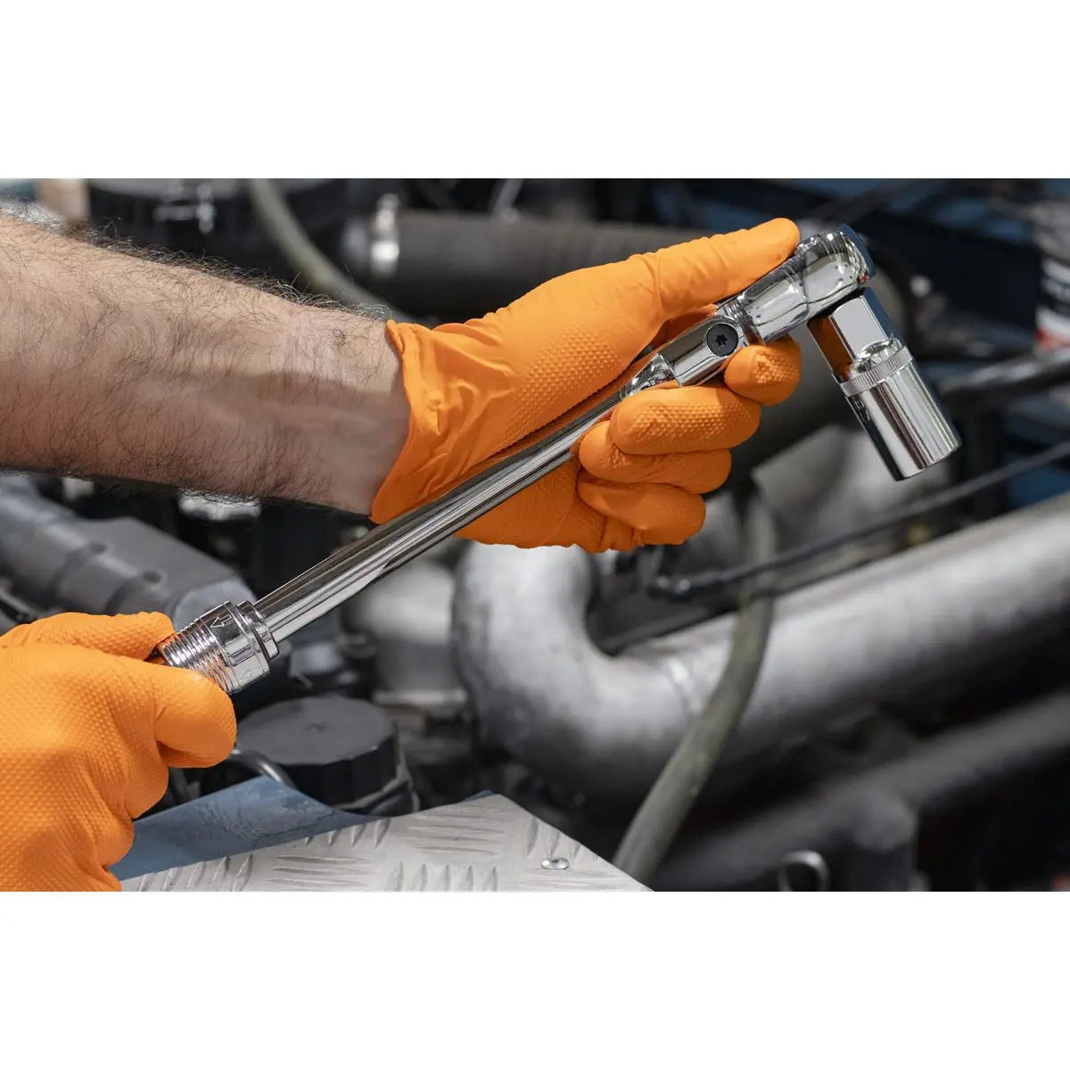 Sealey 1/2" Flexi-Head Extendable Ratchet Handle Socket Wrench 72 Tooth 