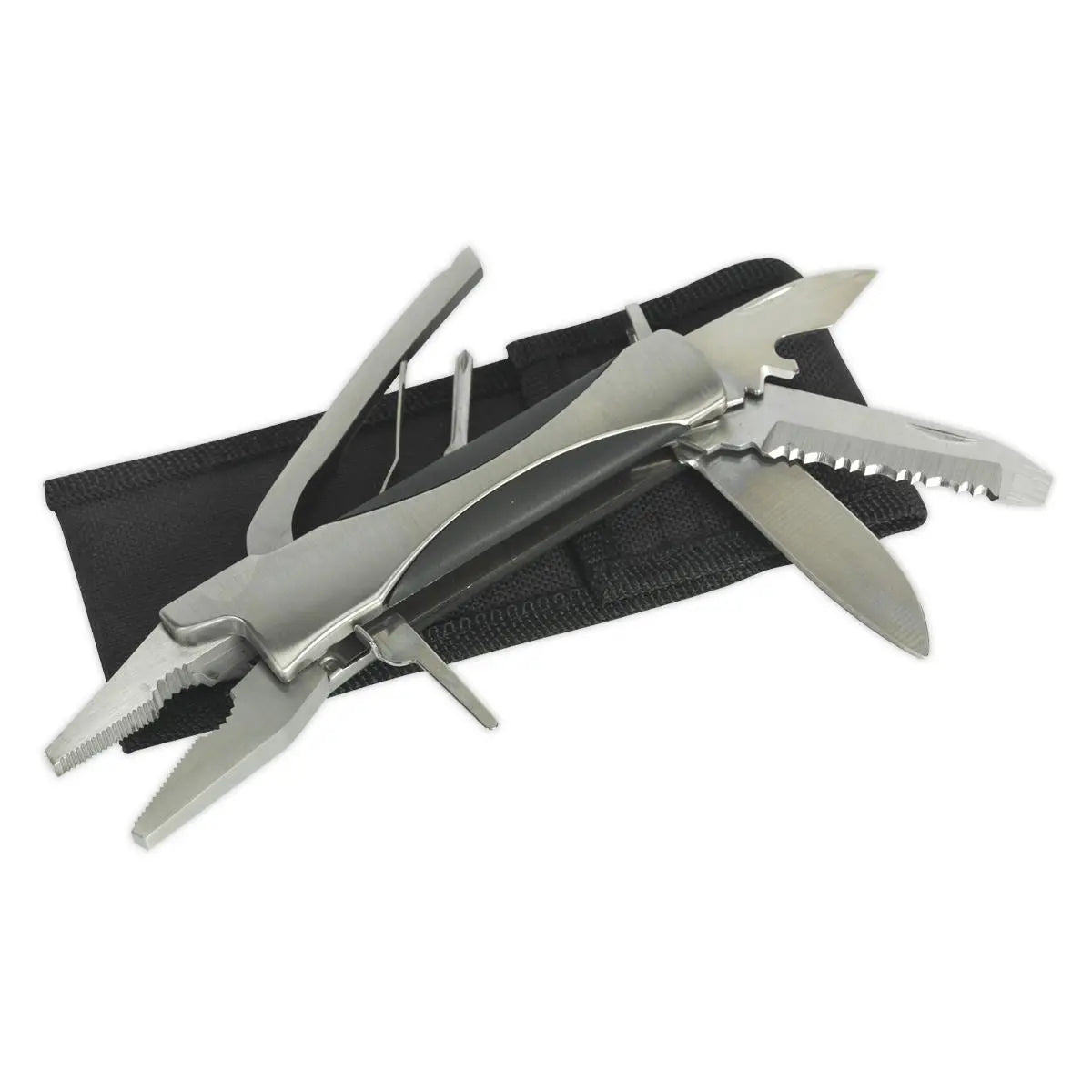 Sealey 10 Function Multi Tool Stainless Steel Lightweight Pocket 