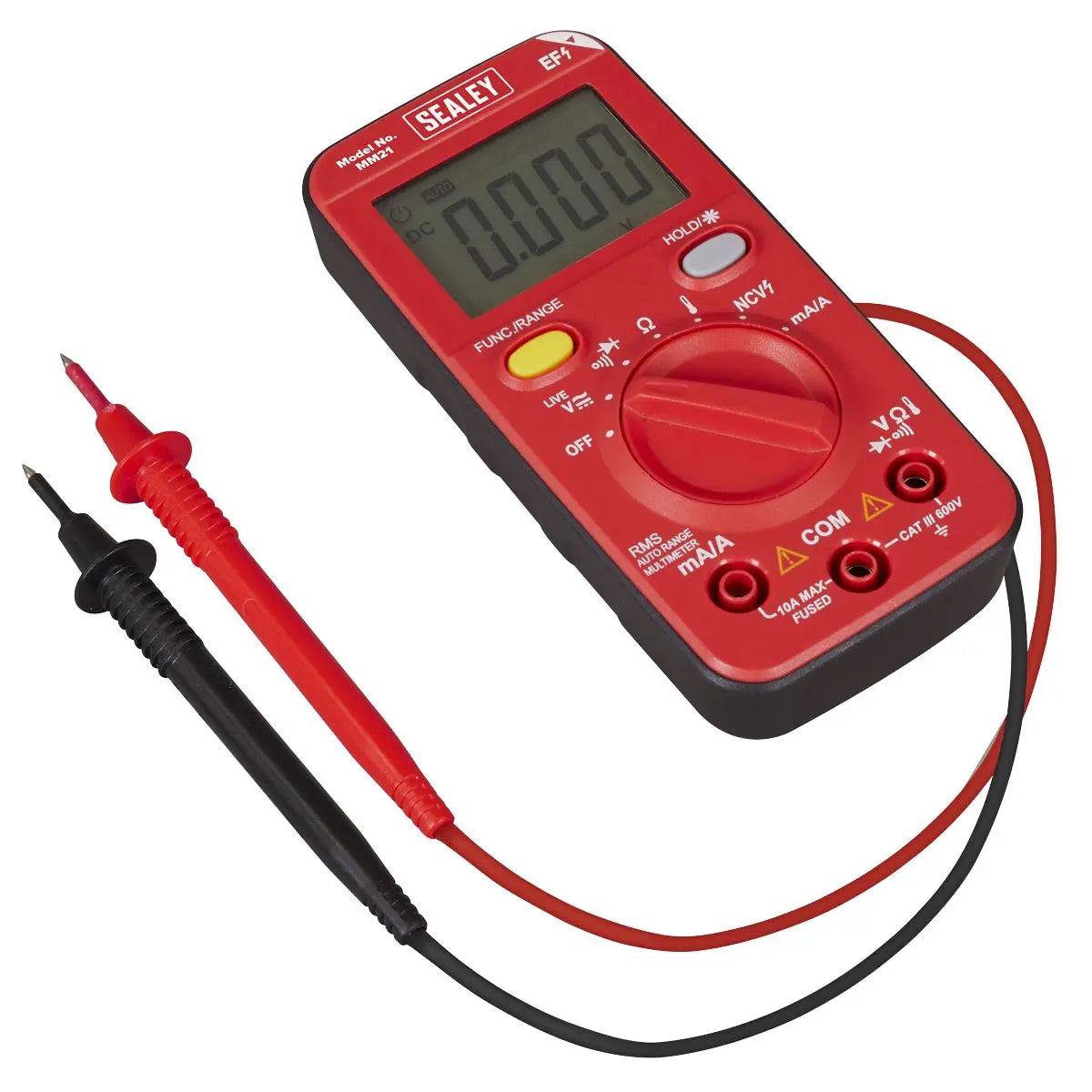 Sealey 10-Function Professional Auto-Ranging Digital Multimeter  White Rose Tools
