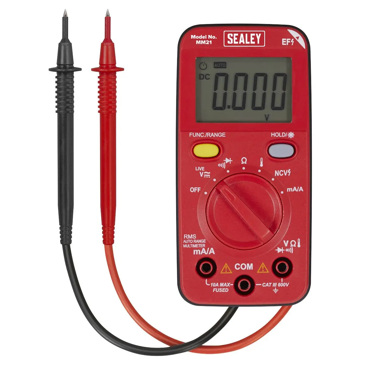 Sealey 10-Function Professional Auto-Ranging Digital Multimeter  White Rose Tools